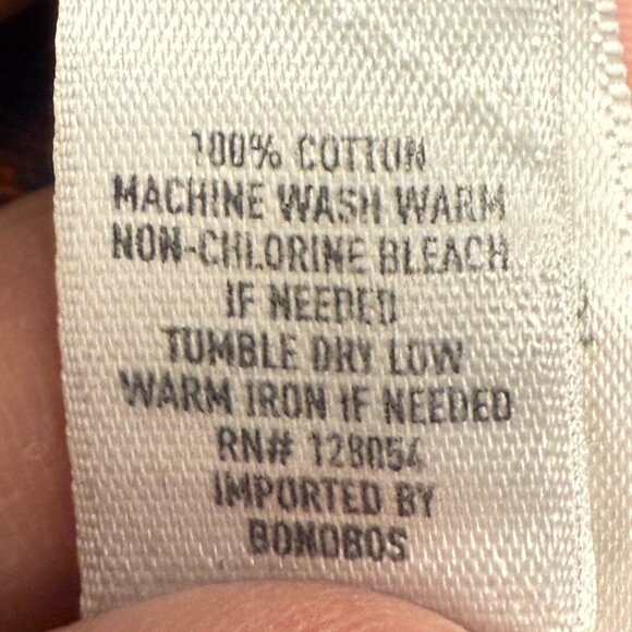 EUC Men's BONOBOS Slim Everyday Lightweight Flannel Shirt Plaid | Size M Short - Picture 6 of 8